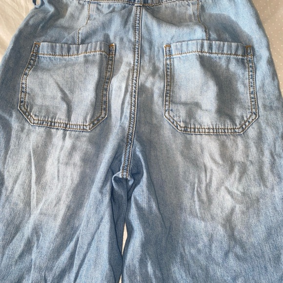 Anthropologie Pilcro High Rise Super Wide Button Leg Jean Lightweight Boho Sz 25 - Picture 11 of 13